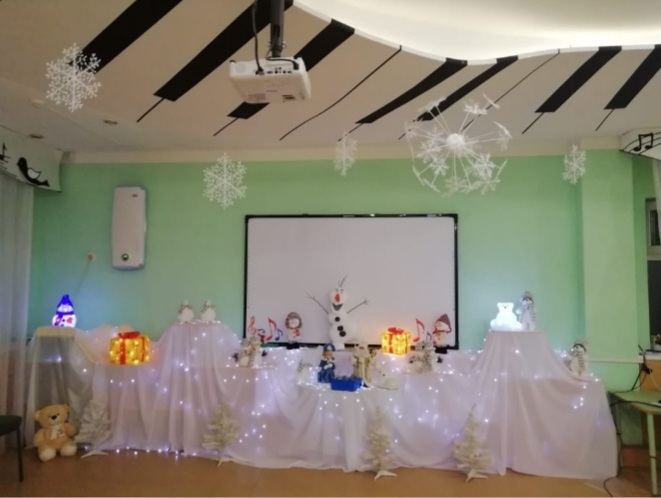 Конкурс лучшее оформление музыкального зала среди детских садов Строительного округа «Новогодняя сказка»